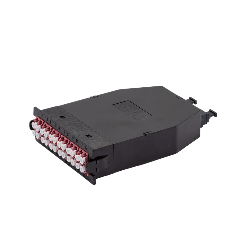 MPO/MTP®-LC配线盒，OM4多模，A极性，24芯，MPO/MTP®-24 (公) 转12xLC双工