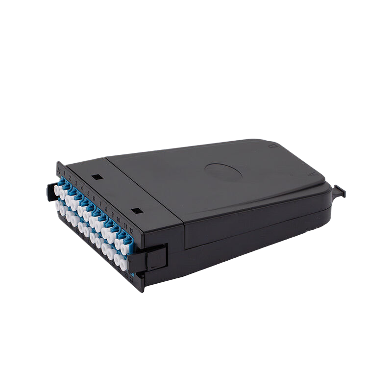 MPO/MTP®-LC配线盒，OS2单模，A极性，24芯，MPO/MTP®-24 (公) 转12xLC双工