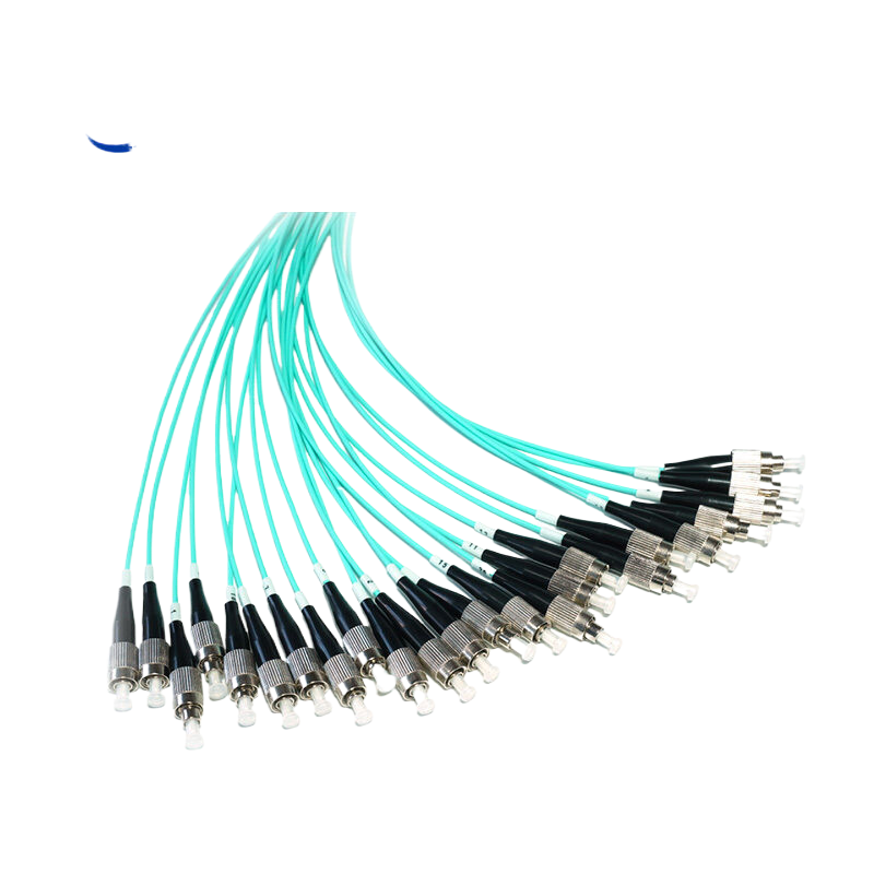 OM3 24芯MPO/MTP UPC（母头）转24 FC 单工 UPC 多模分支跳线 极性B