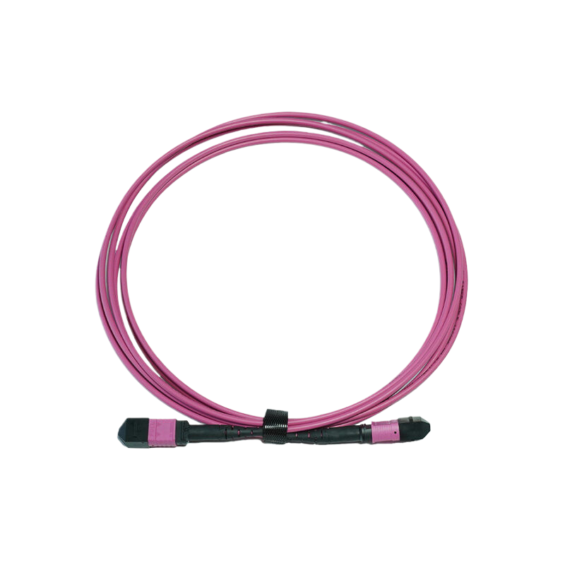 OM4 16芯MPO/MTP® UPC（母头）转MPO/MTP® UPC（母头）多模光纤跳线，极性B