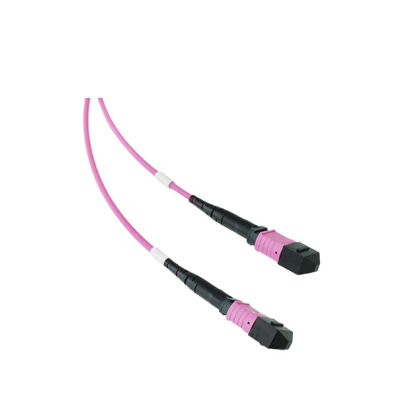 OM4 24芯MPO/MTP® UPC（母头）转2xMPO/MTP® UPC（母头）多模转换跳线，极性B