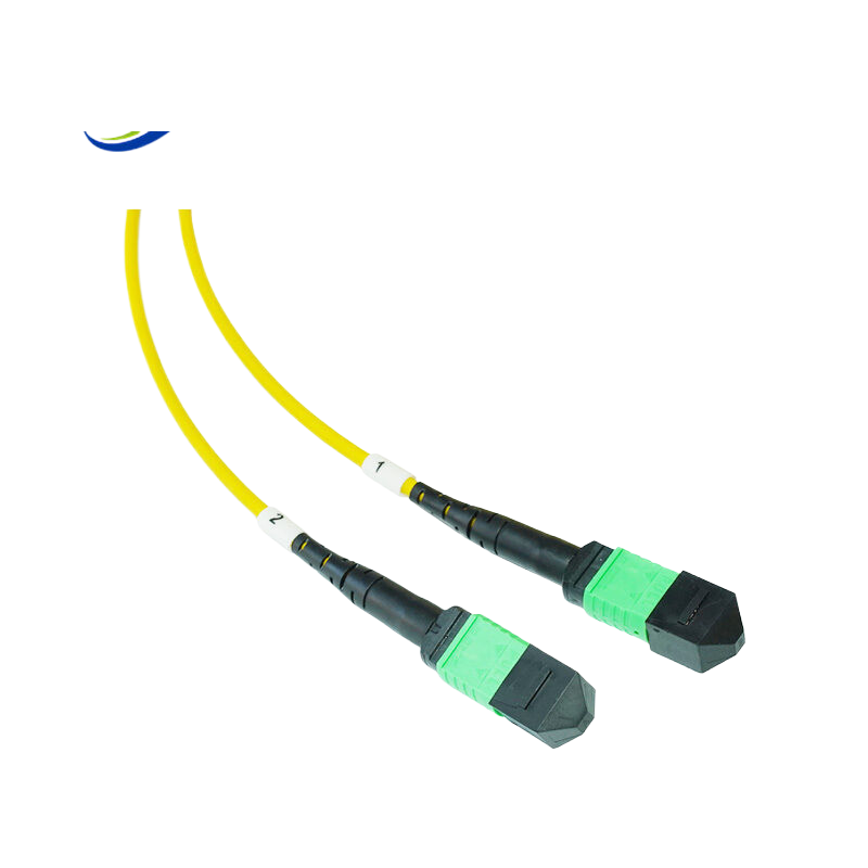 OS2 12芯MPO/MTP® APC（母头）转2xMPO/MTP® APC（母头）单模转换跳线，极性B