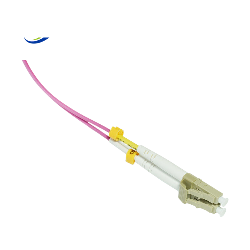 OM4 LC-ST UPC双工LSZH 2.0mm光纤跳线, 3m