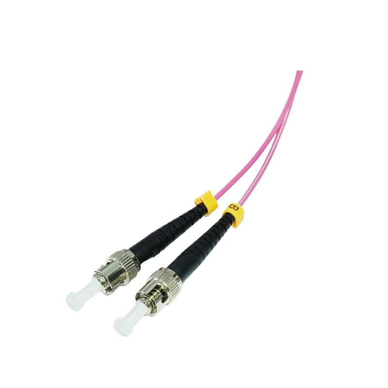 OM4 LC-ST UPC双工LSZH 2.0mm光纤跳线, 3m