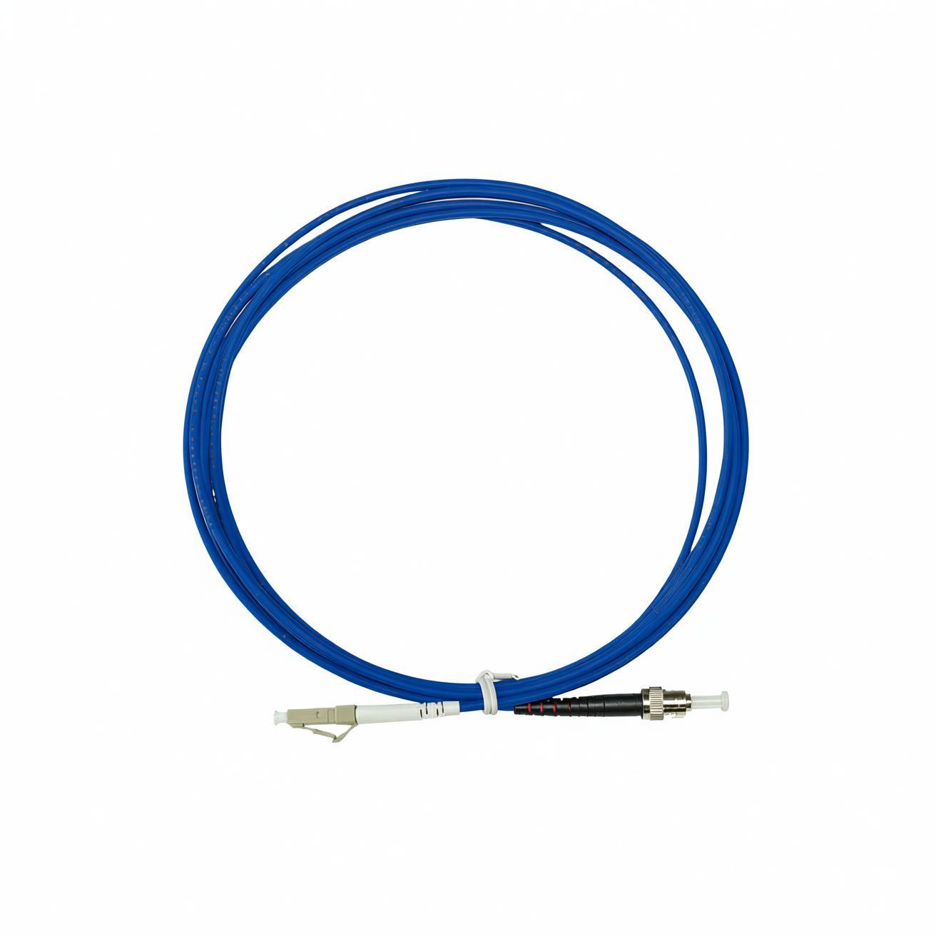 OM4 LC-ST UPC单工LSZH 3.0mm光纤跳线, 3m