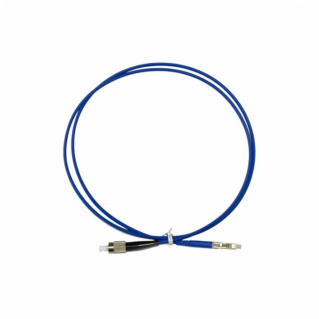 OM3 LC-FC UPC单工LSZH 3.0mm光纤跳线, 1m