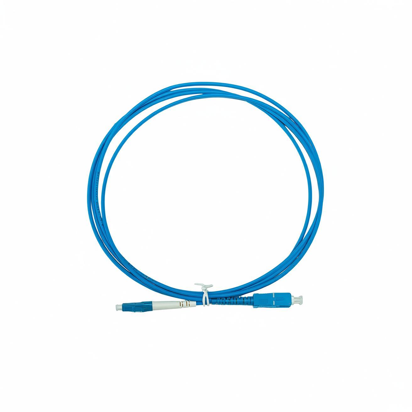 OS2 LC-SC UPC单工LSZH 3.0mm光纤跳线, 2m