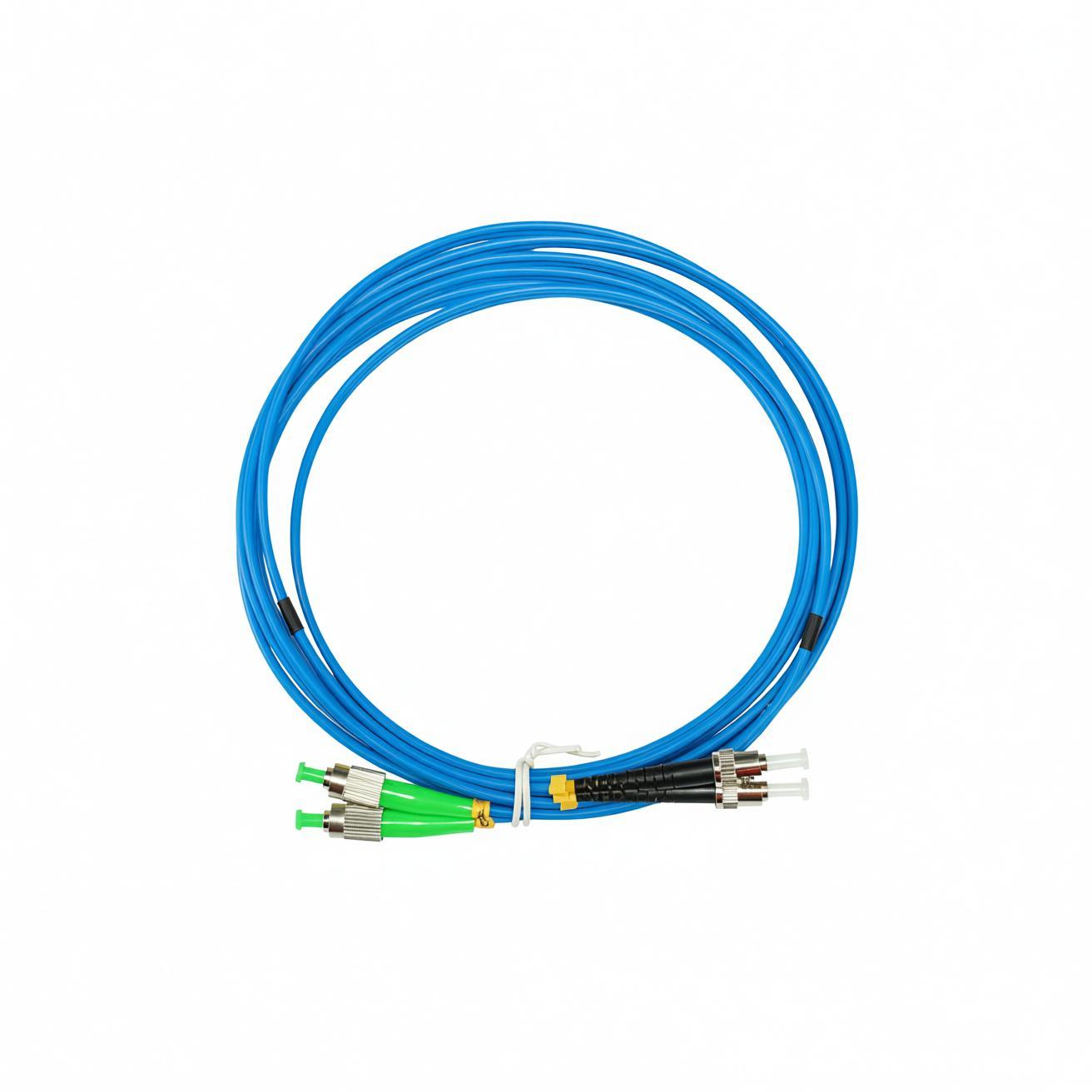 OS2 FC APC-ST UPC双工LSZH 3.0mm光纤跳线, 3m