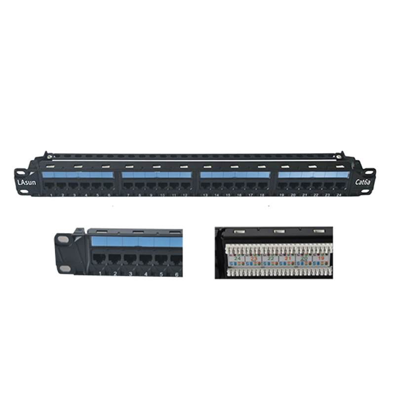 1U-24口-非屏蔽快捷式配线架