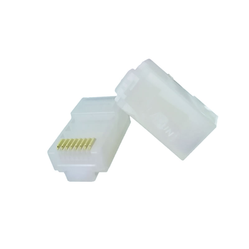 六类五类非屏蔽赛钢料水晶头